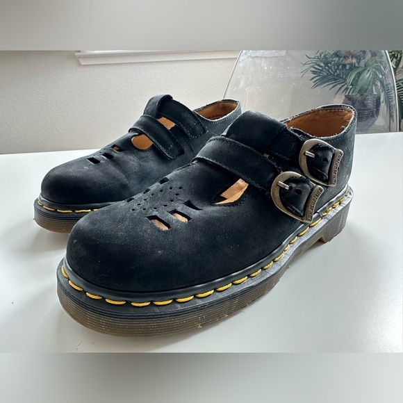 Vintage 90s Doc Dr. Martens Mary Jane Double Strap Shoes - Picture 11 of 13